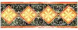 Green and Gold color Border
