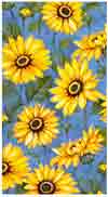 Sunflowers Design Overall Chintz