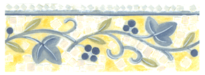 Tile Designs - Yellow and Blue Mosaic Floral