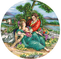 Garden Romance Scene