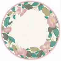 Pink Flowers - Plate - Adeline
