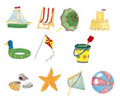 Beach Accessories - 3-11 PC SETS