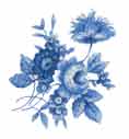 Saxony Blue Flower