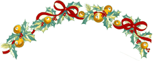 Holly, Ribbon & Berries Border