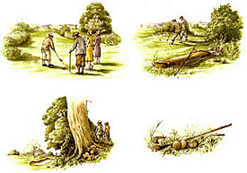 Golfers - Victorian Style