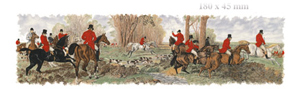 Fox Hunt Scenes Border