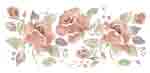 Tasmin Floral Flowers - Watercolor Rose MUG WRAP