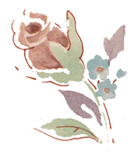 Tasmin Floral Flowers - Watercolor Rose