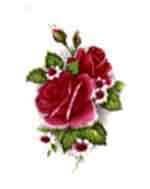 Roses - Deep Pink Maron  Bits