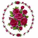 Roses - Deep Pink Maron  Rosette