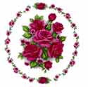 Roses - Deep Pink Maron  Rosette