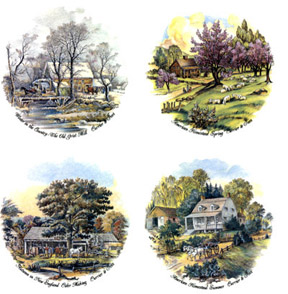 Currier and Ives Four Seasons