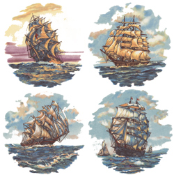 Ships - Multi-Colored