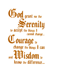 Religious - Serenity Prayer - Bright Gold