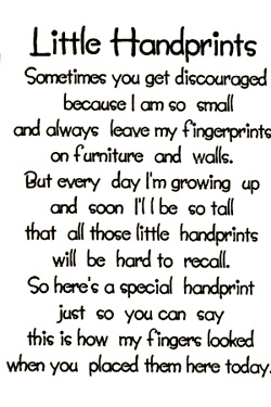 Verse - Little Handprints