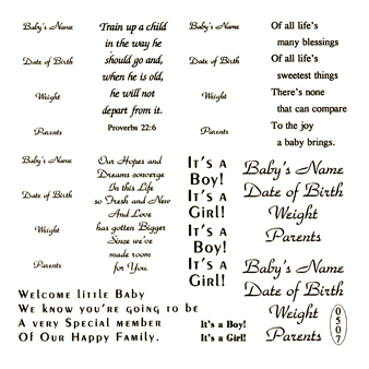 Verse - Baby Sayings Set
