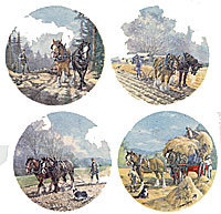 Working Horses - 4 PC SET