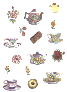 Tea Cups, Roses and Cookies