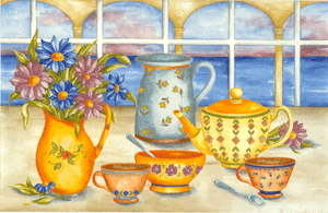 Tea Set Mural