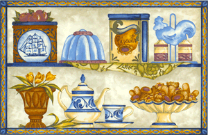 Biscuit Shelf Mural