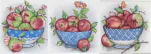 FRUIT BOWL ACCENT SET 3 PIECE