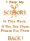Verse - Scissors Rack Verse - Bright Gold
