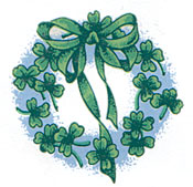 Shamrock Wreath  bits