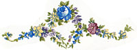 Blue Rose Border