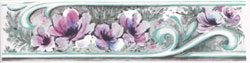 Pink Rose with Aqua Border