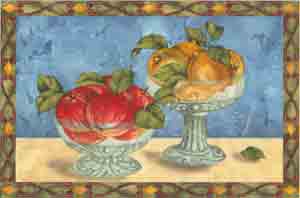 Mural  Fruit Apples, Lemons