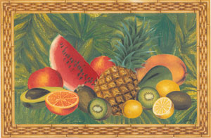 Fruit of the Islands, Pineapple, Lemons, Kiwi, Watermelon, Orange, Papaya, Avacodo