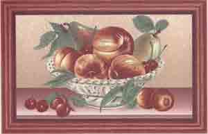 Bowl of Fruit Mural - Apples, Cherries