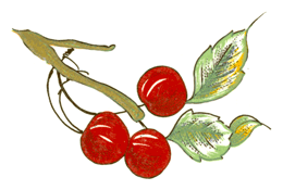 French Fruit Basket CHERRIES