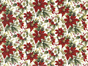 Overall Design - Poinsettia Chintz