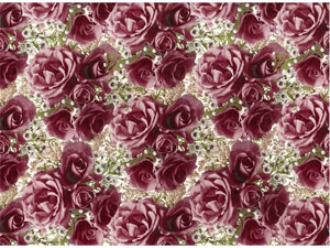 Overall Design - Pink Roses Chintz