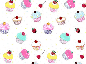 Cupcakes Overall Chintz
