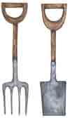 Pitch Fork and Shovel Bits