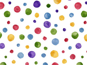 Overall Design - WATERCOLOR DOTS Chintz