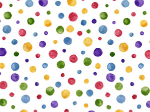 Overall Design -  WATERCOLOR DOTS  Chintz