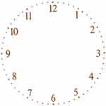 Clock Face - Sepia