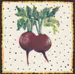 Red Beets with dots and border