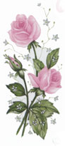 Pink Cathy Rose - 10 per sheet