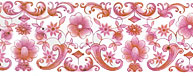 Pink Floral Border