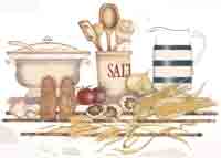 Salt, Corn, Onion, Garlic, Tomato, Mushrooms Mural