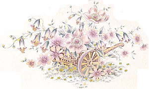 Cart with Flowers