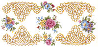 Old Gold Floral Design