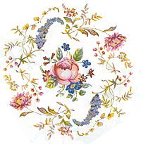 Meissen - Pink and Blue Flowers