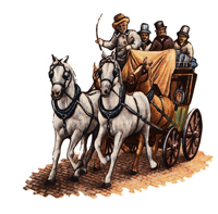 Stagecoach and Horses