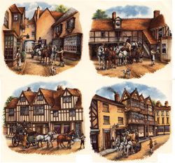 Stagecoach and Horses