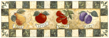 Mosaic Apple Border with Names